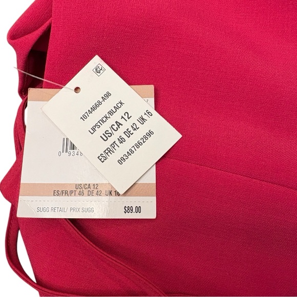 NWT Kasper Dress Sleeveless Sheath Color Block Gilded Age Keyhole - Picture 13 of 13